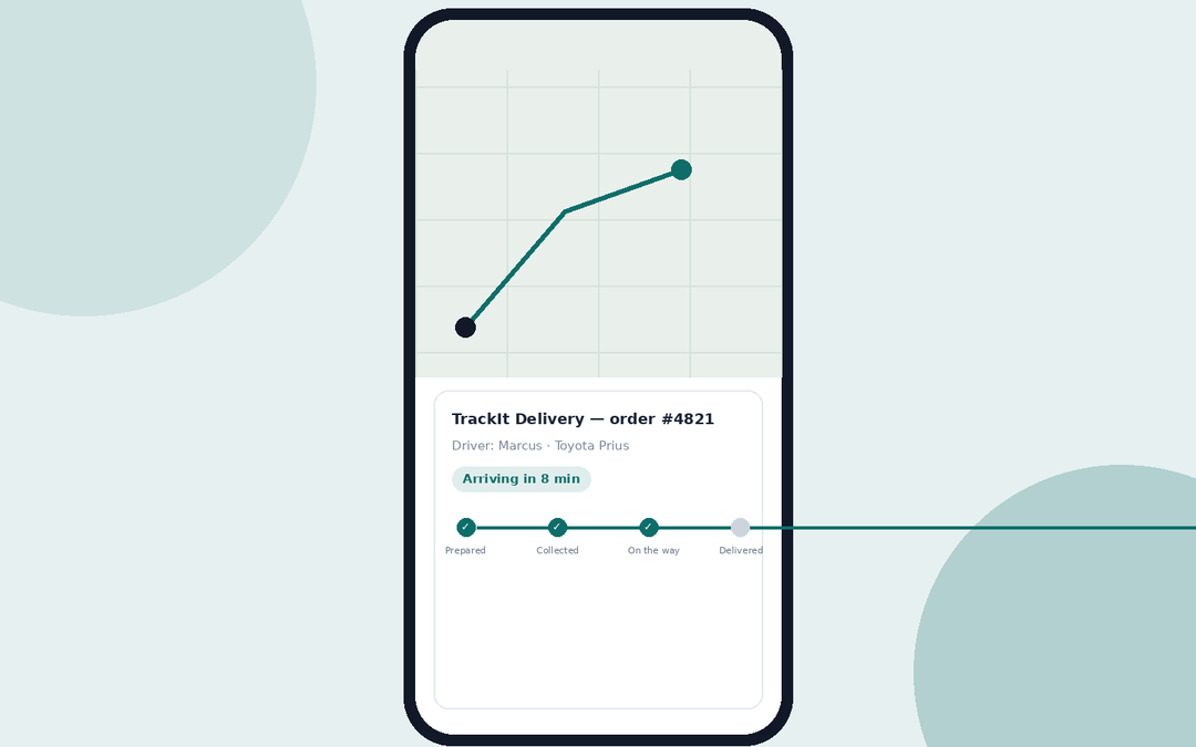 TrackIt — Delivery Tracking App — main screenshot